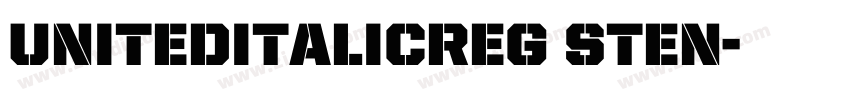 UnitedItalicReg Sten字体转换